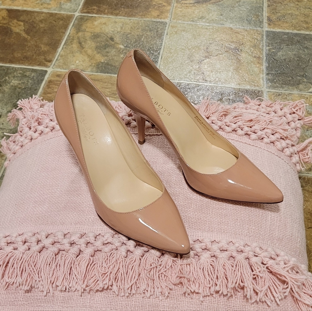 Talbots Nude 3.25" Leather Heels Size 7.5 – Excellent Condition!